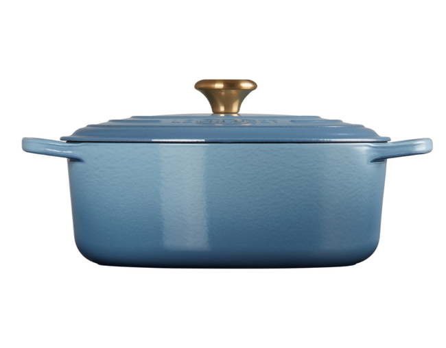 Panela Oval Signature Pegador Dourado, view 3